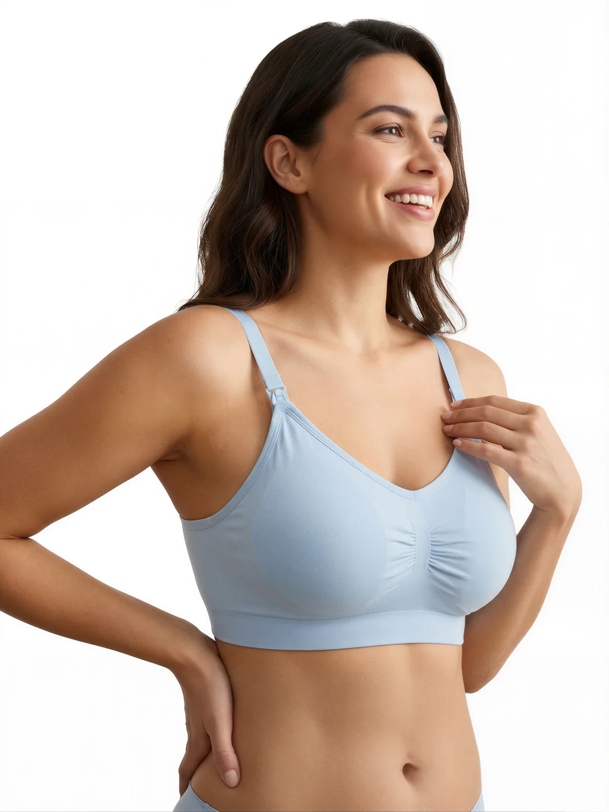 Soutien-gorge allaitement Mamanova™ coloris bleu